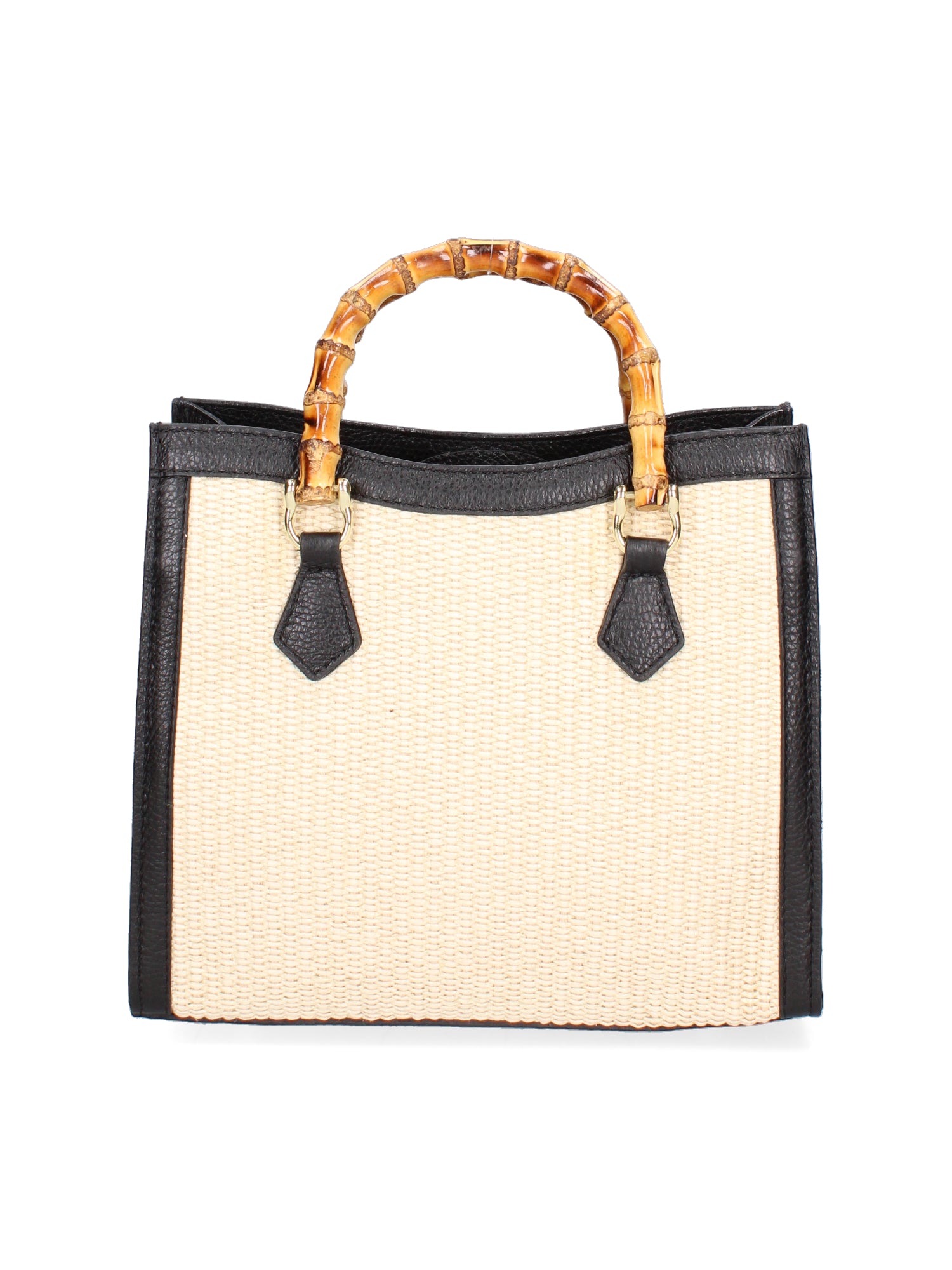 Eterea Borsa a mano da donna Misto pelle e tessuto 05097-142+D28 NERO Gave Lux