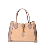 Jordana Borsa a mano da donna Vera pelle e suede 07150-L110 TAUPE Viola Castellani