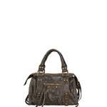 Erisia Borsa a spalla da donna Vera pelle 06091-049 VERDE MILITARE SCURO Gave Lux