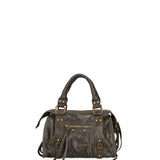 Erisia Borsa a spalla da donna Vera pelle 06091-049 VERDE MILITARE SCURO Gave Lux
