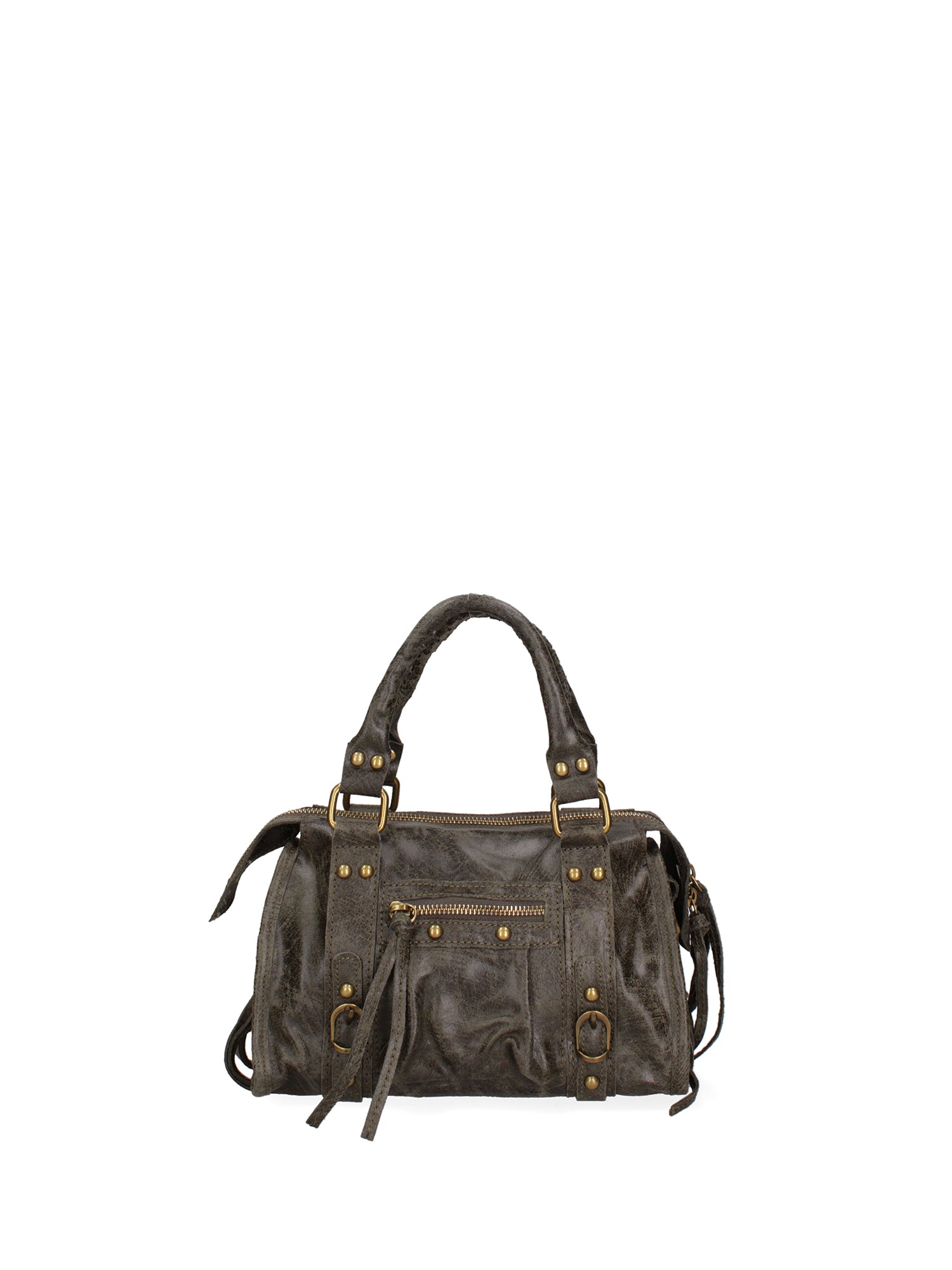 Erisia Borsa a spalla da donna Vera pelle 06091-049 VERDE MILITARE SCURO Gave Lux