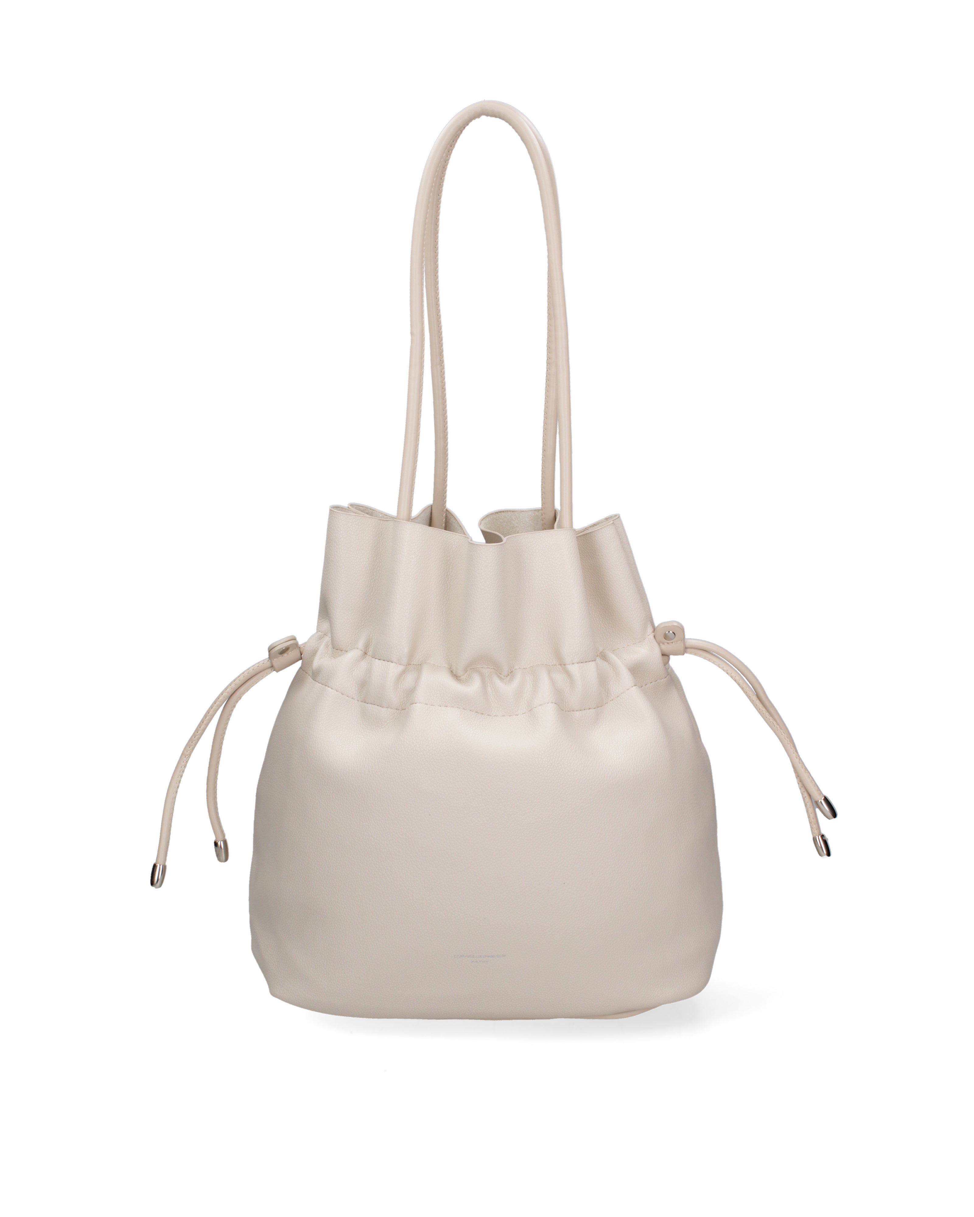 Borsa a spalla da donna 100% PVC F6717-2-BEIGE David Jones