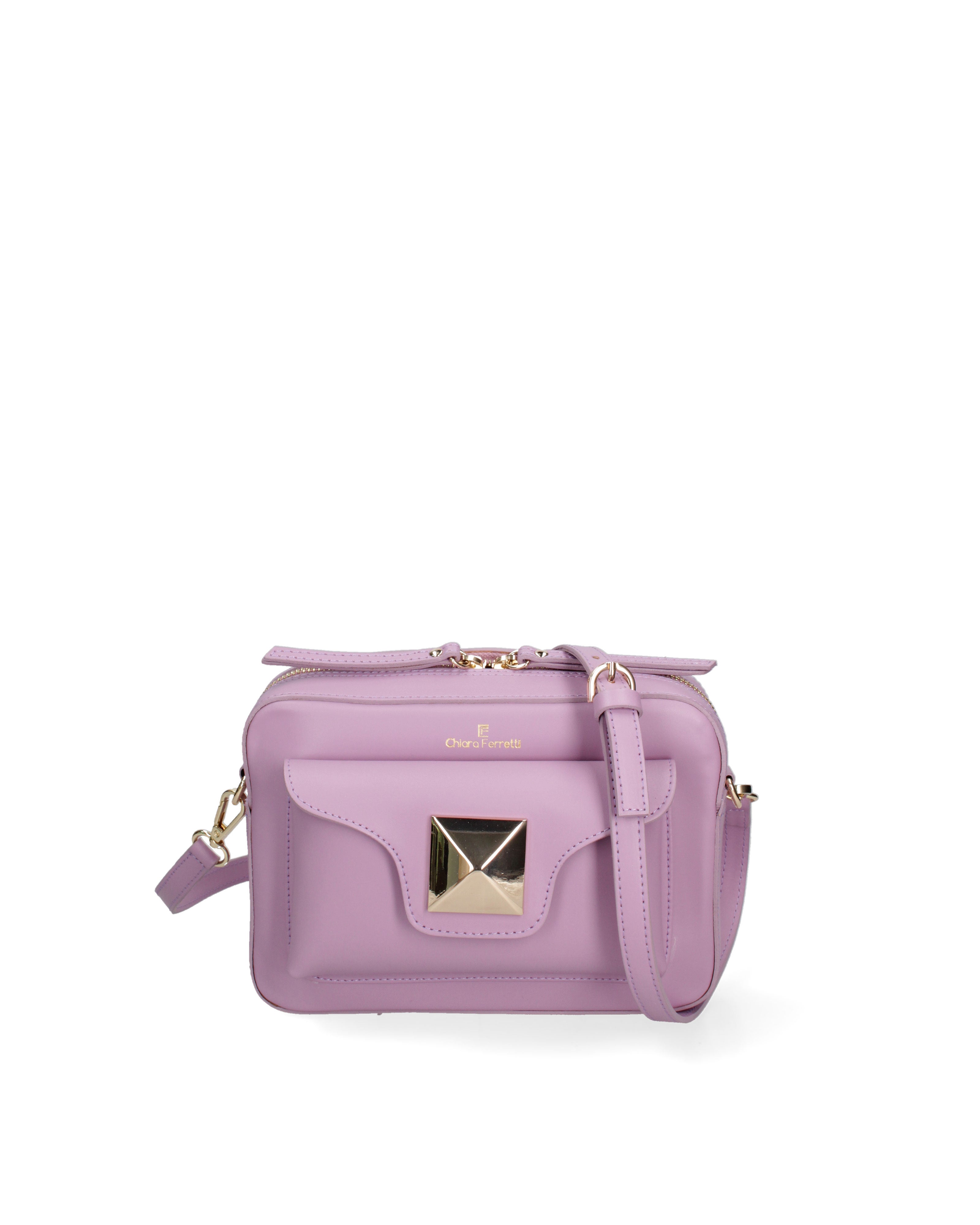 Luminara Elite Borsa a tracolla da donna Vera pelle 7935-L518 LILLA Chiara Ferretti