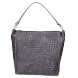 Valtera Borsa a spalla da donna Vera pelle 06500-042 GRIGIO SCURO Gave Lux