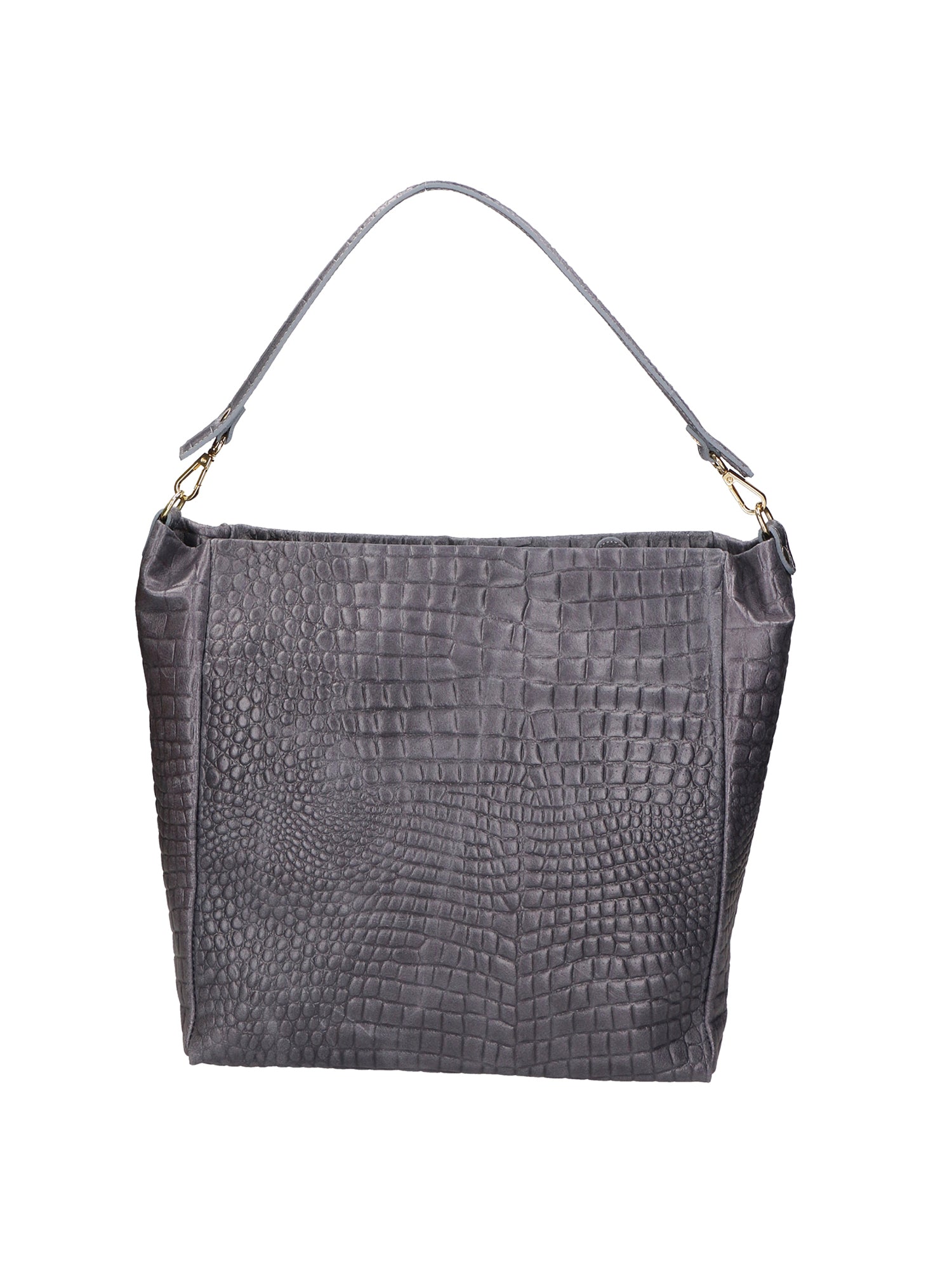 Valtera Borsa a spalla da donna Vera pelle 06500-042 GRIGIO SCURO Gave Lux