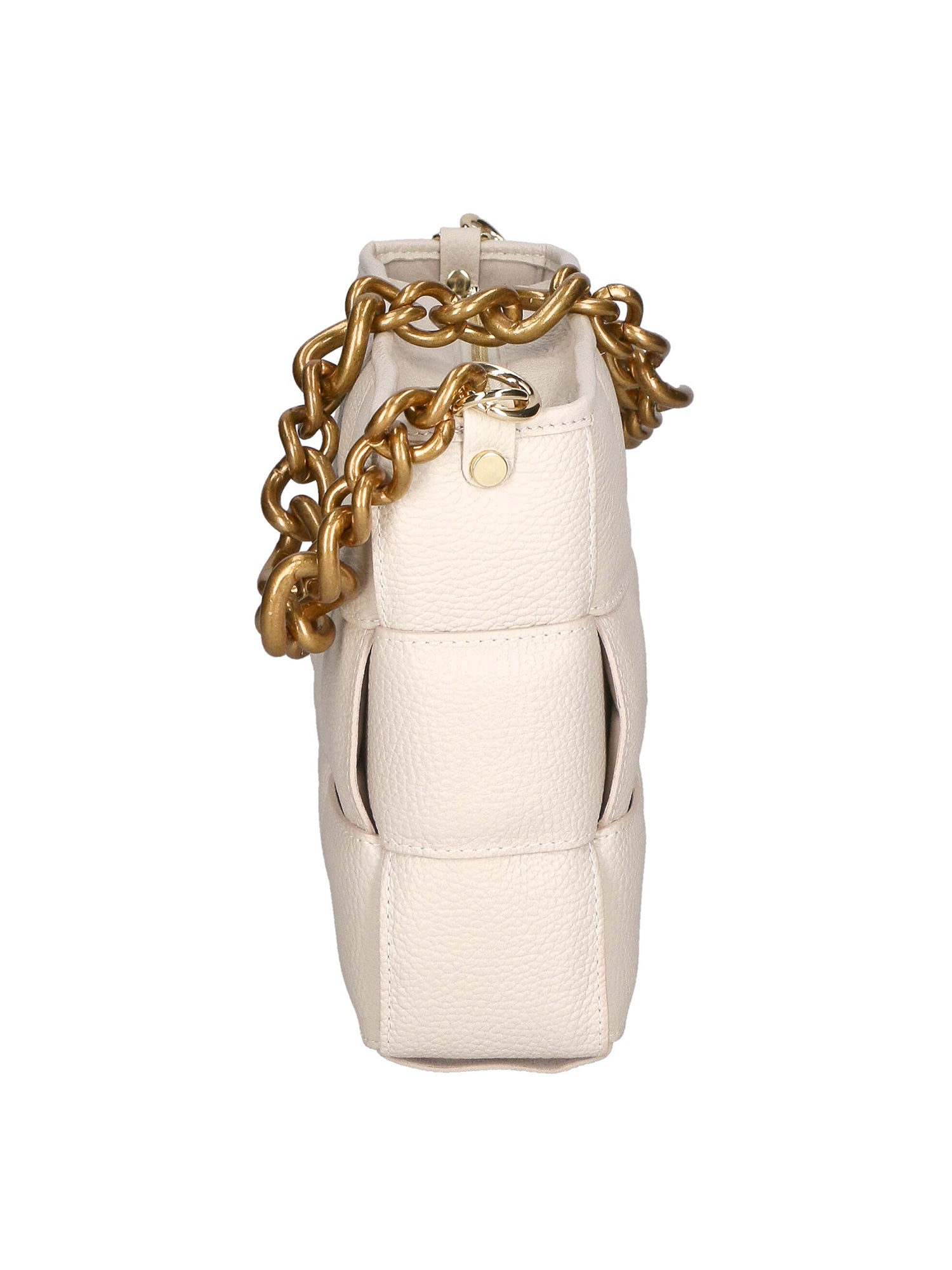 Agostina Borsa a mano da donna Vera pelle 04691-D37 LATTE MILK Gave Lux