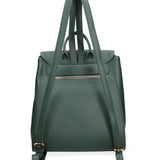 Zaino da donna in ecopelle Casual 635-2-FOREST GREEN Diana&co