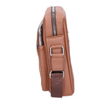 Borsa a tracolla uomo Pelle PU vegana PCL3025-KHAKI Northampton Polo Club