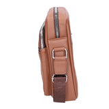 Borsa a tracolla uomo Pelle PU vegana PCL3025-KHAKI Northampton Polo Club