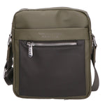 Borsa a tracolla uomo 100% PU Leather PCL3015-GREEN-BLACK Northampton Polo Club