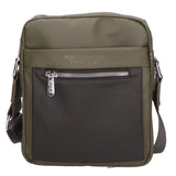 Borsa a tracolla uomo 100% PU Leather PCL3015-GREEN-BLACK Northampton Polo Club