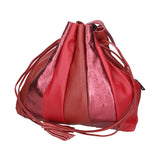 Nunzia Borsa a spalla da donna Vera pelle 576042-ROSSO RED Gave Lux