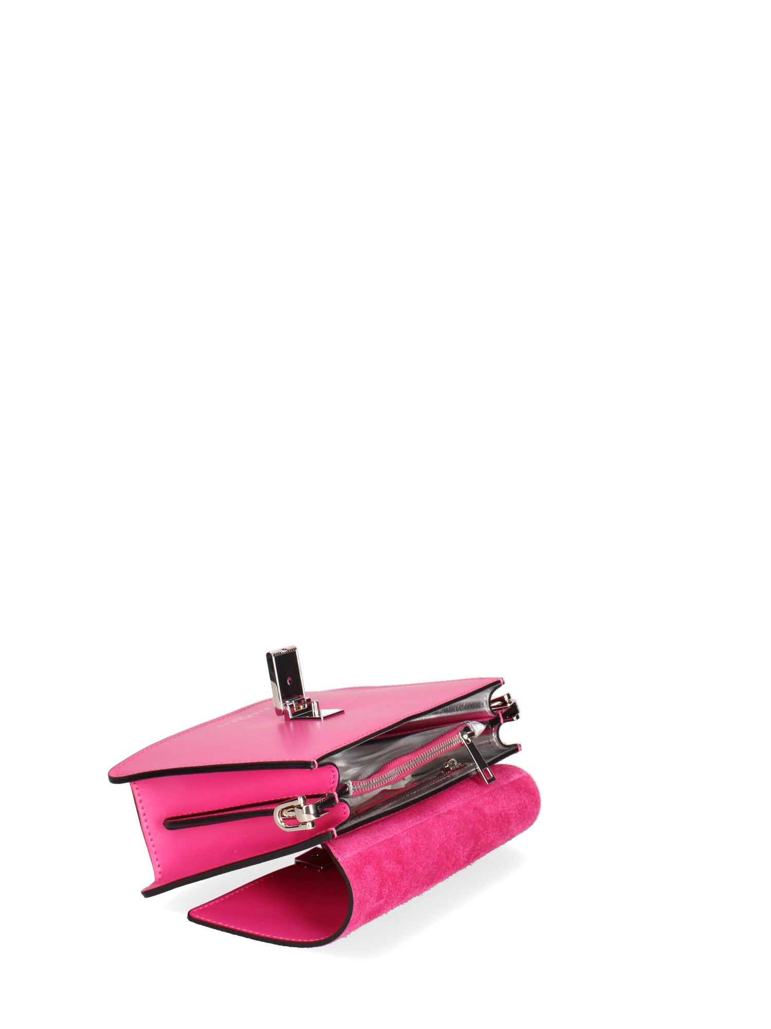 Borsa a tracolla da donna Vera pelle JR-W-1104BX-D. FUXIA-SILVER John Richmond