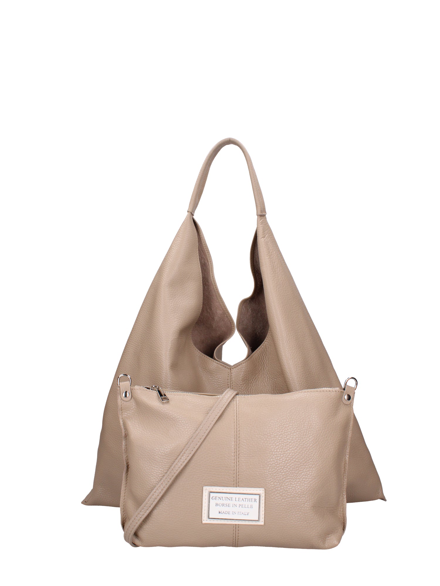 Borsa a mano da donna 100% vera pelle 07209-D05 CAPPUCCINO Roberta Rossi