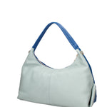 Borsa a spalla da donna Vera pelle 07233-D22 BLUETTE+D102 CIELO Roberta Rossi