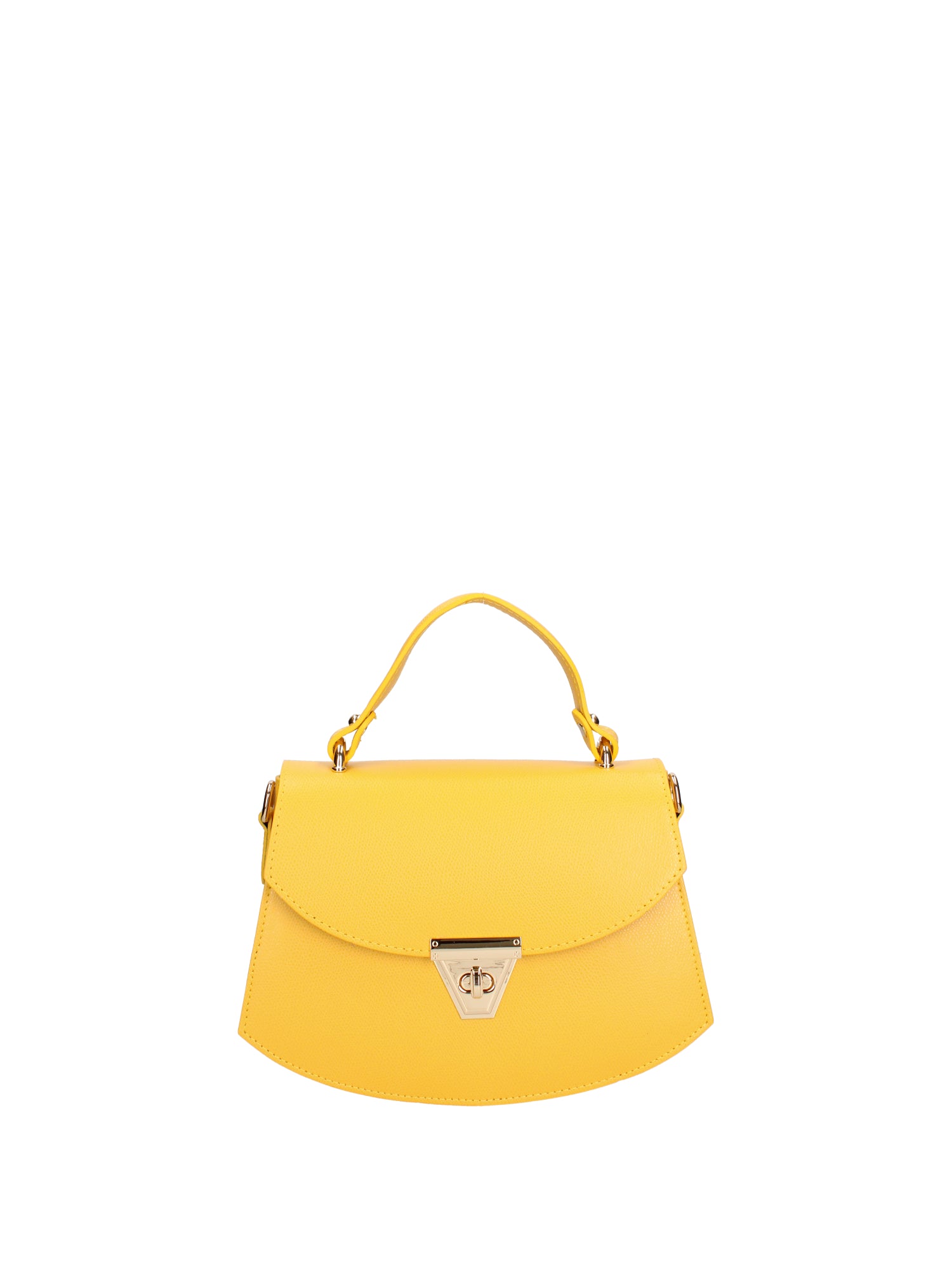 Borsa a mano da donna 100% vera pelle 07202-P 617 GIALLO Roberta Rossi