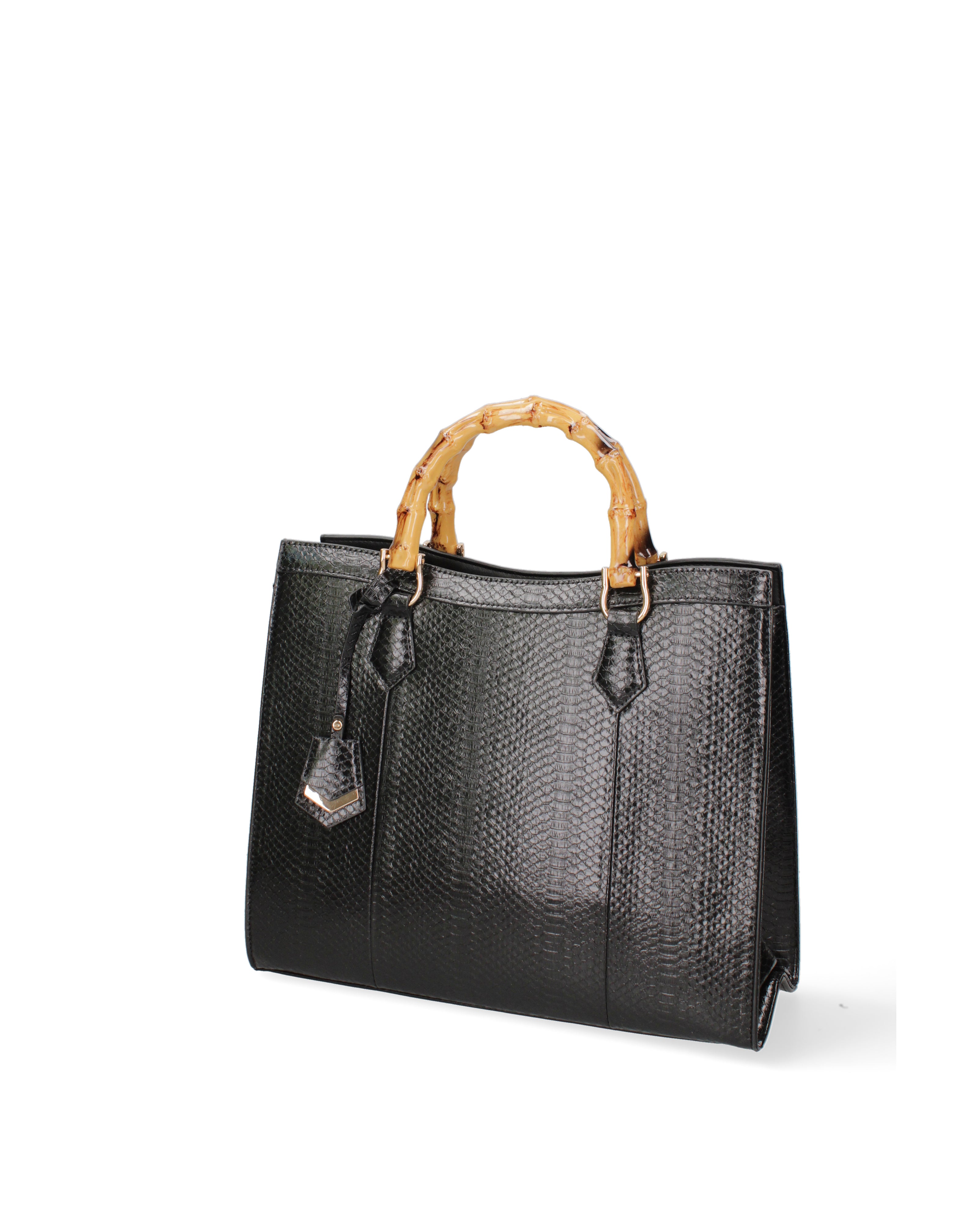 Borsa a spalla da donna Ecopelle vegana DC3333-3-BLACK Diana&co