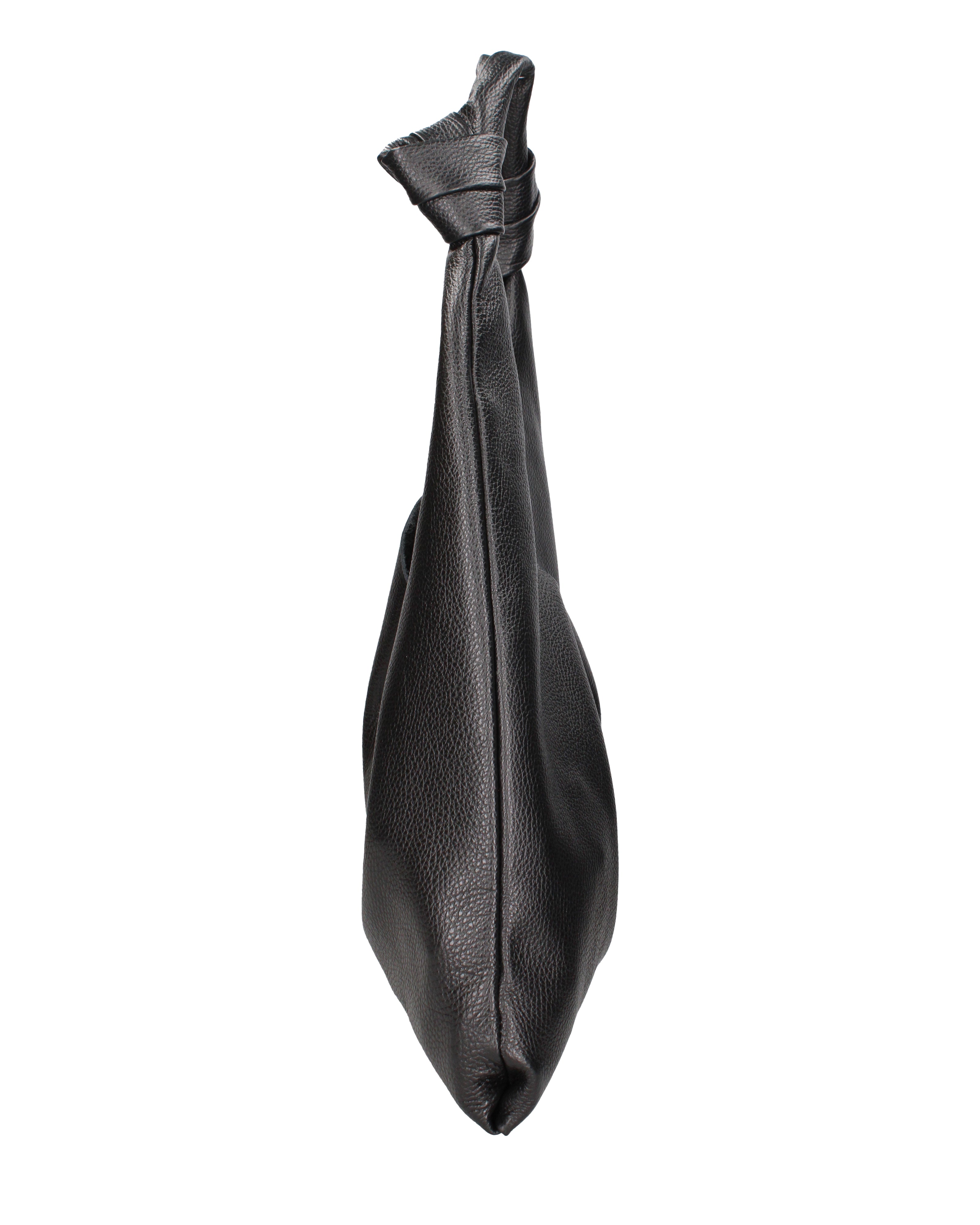 Borsa a spalla da donna 100% vera pelle 07156-D28 NERO Viola Castellani