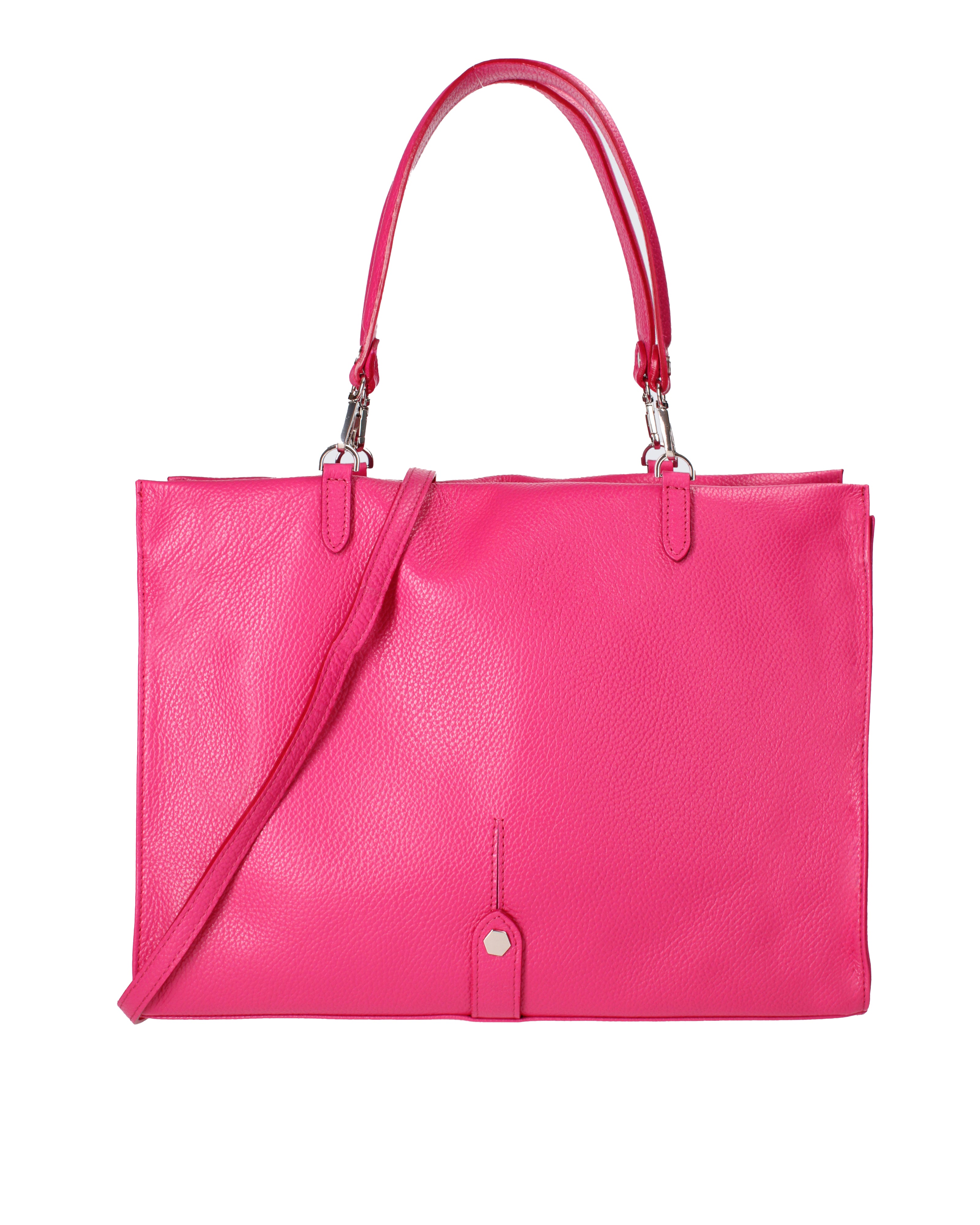 Borsa a mano da donna 100% vera pelle 07138-D02 FUXIA Roberta Rossi