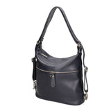 Bianca Borsa a spalla da donna Vera pelle 07136-D26 BLU NOTTE Viola Castellani