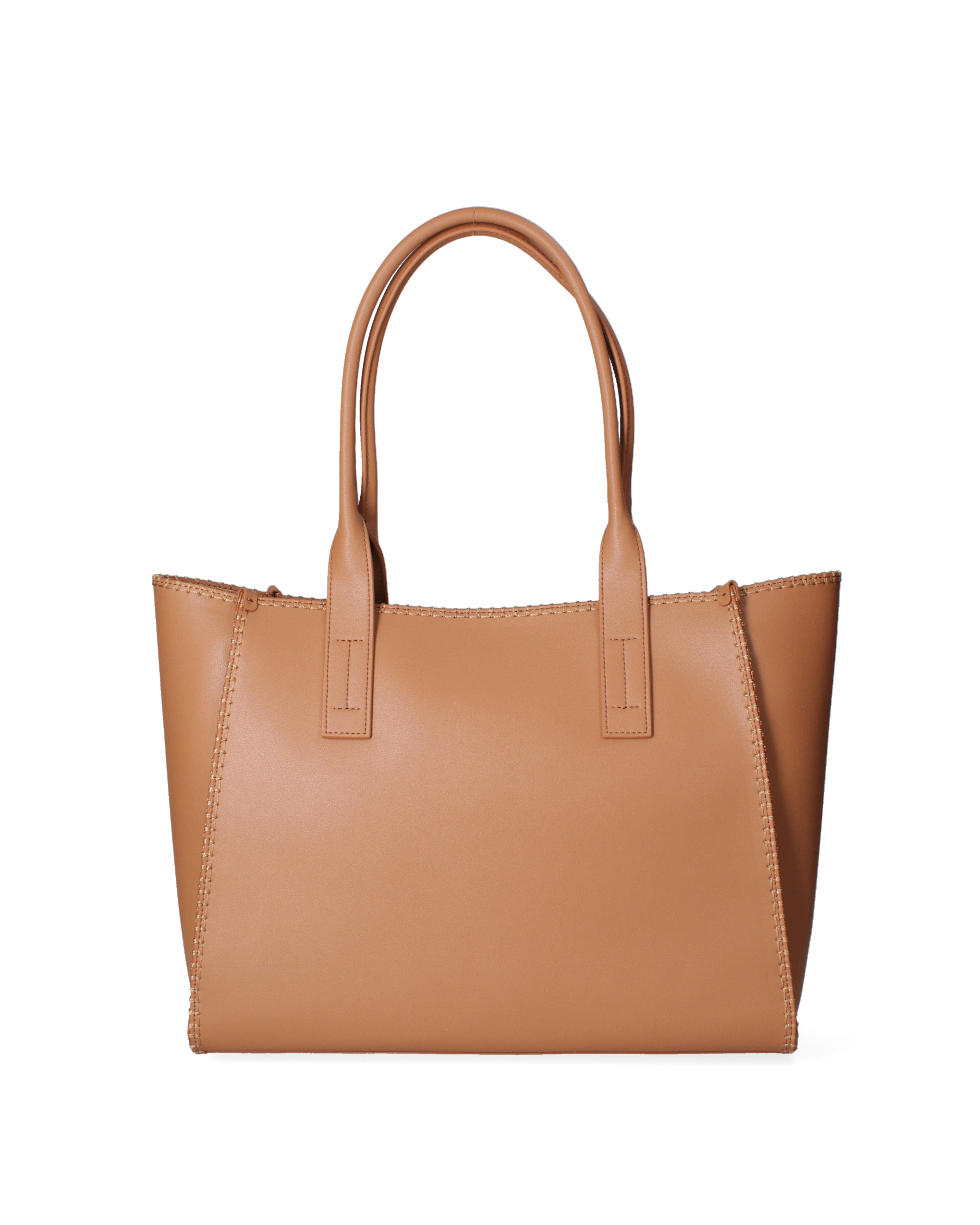 Borsa a spalla da donna 100% pelle riciclata 07225-Cuoio Viola Castellani