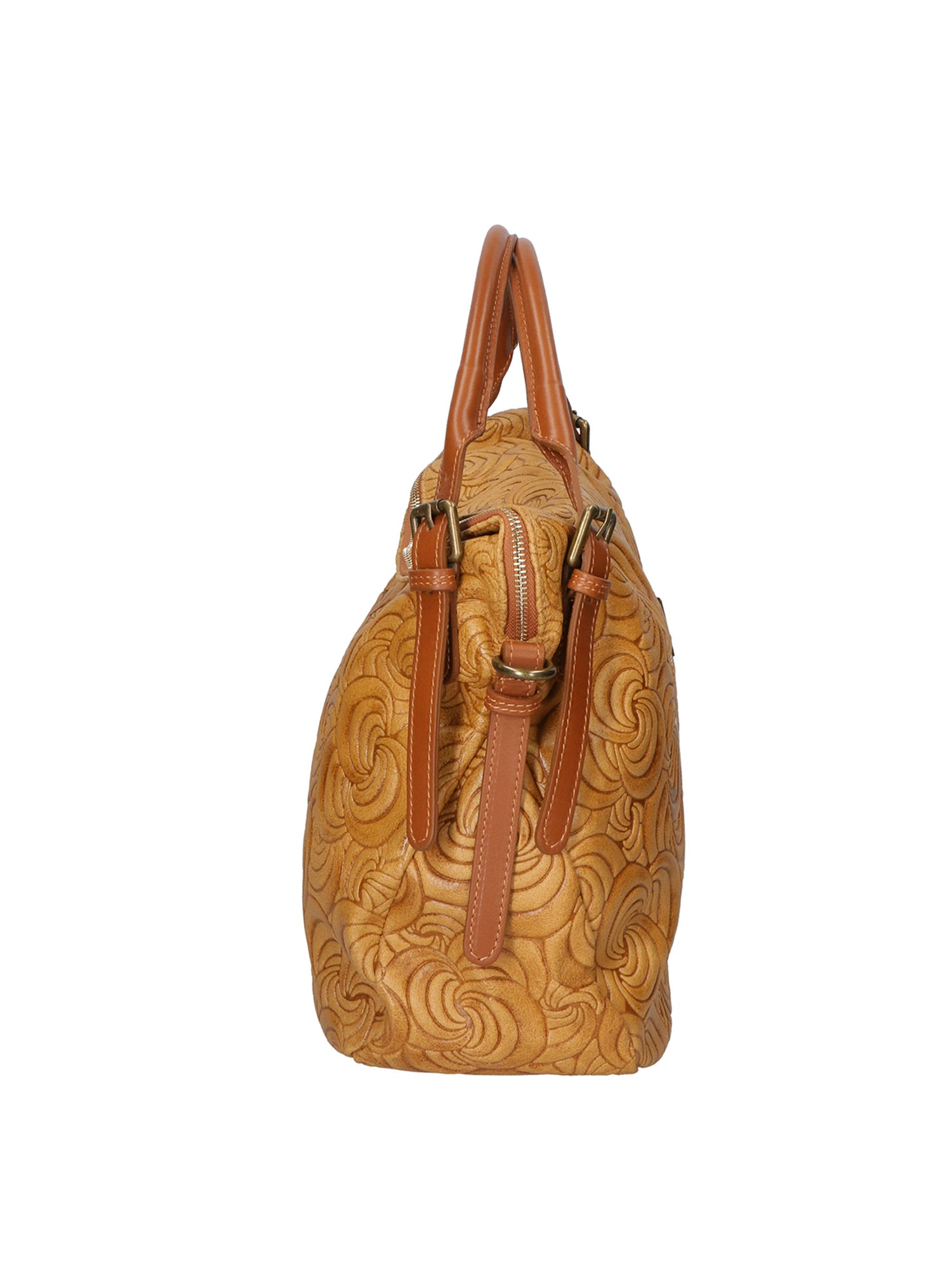 Devis Borsa a mano da donna Vera pelle 80014-031 CUOIO SCURO Gave Lux