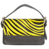 Aleide Borsa a mano da donna Vera pelle 04858-ZEBRA GIALLO Gave Lux