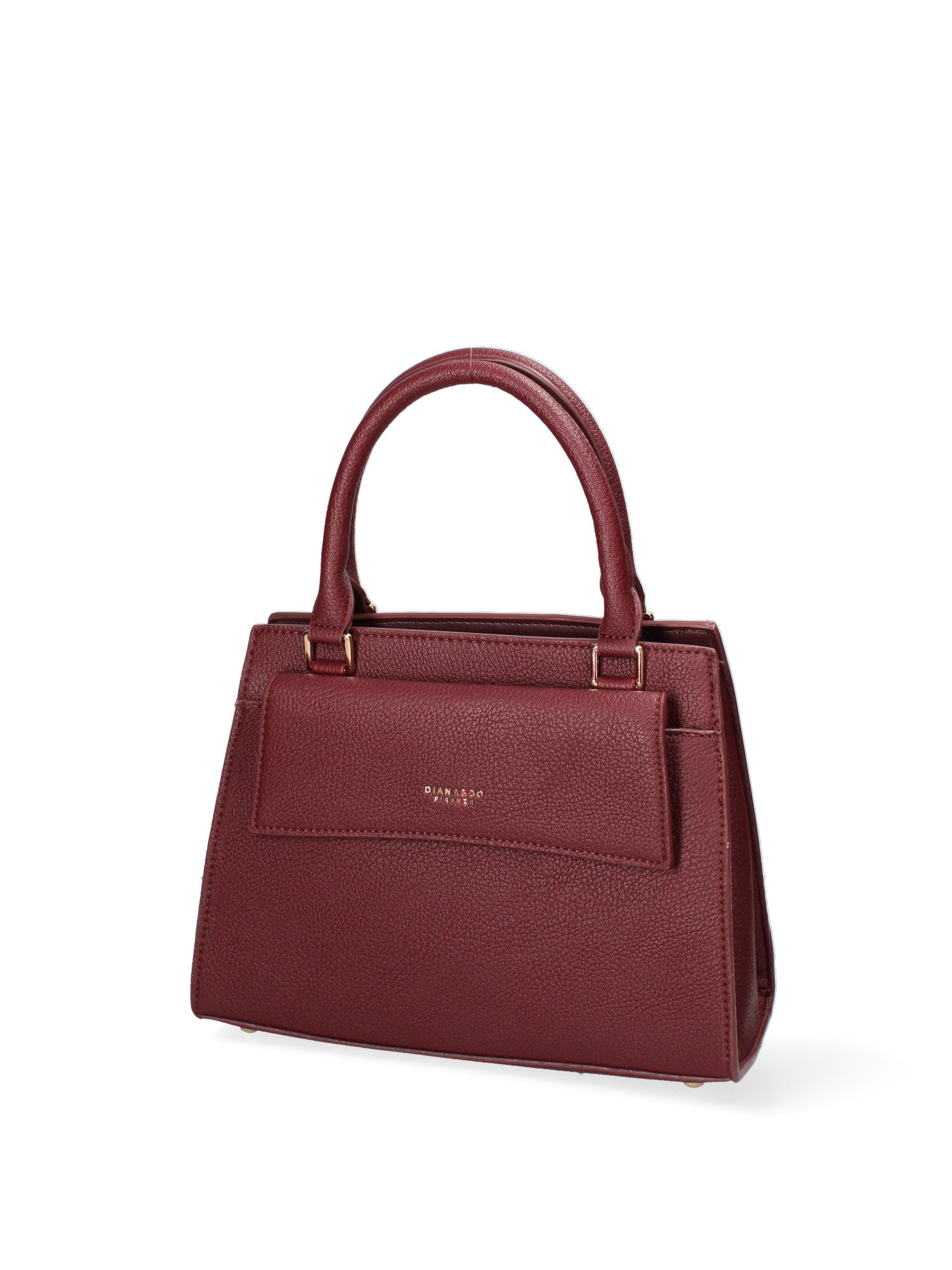 Borsa a mano da donna Ecopelle e Zip 614-2-BORDEAUX Diana&co