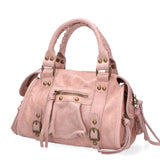 Erisia Borsa a spalla da donna Vera pelle 06091-ROSA Gave Lux