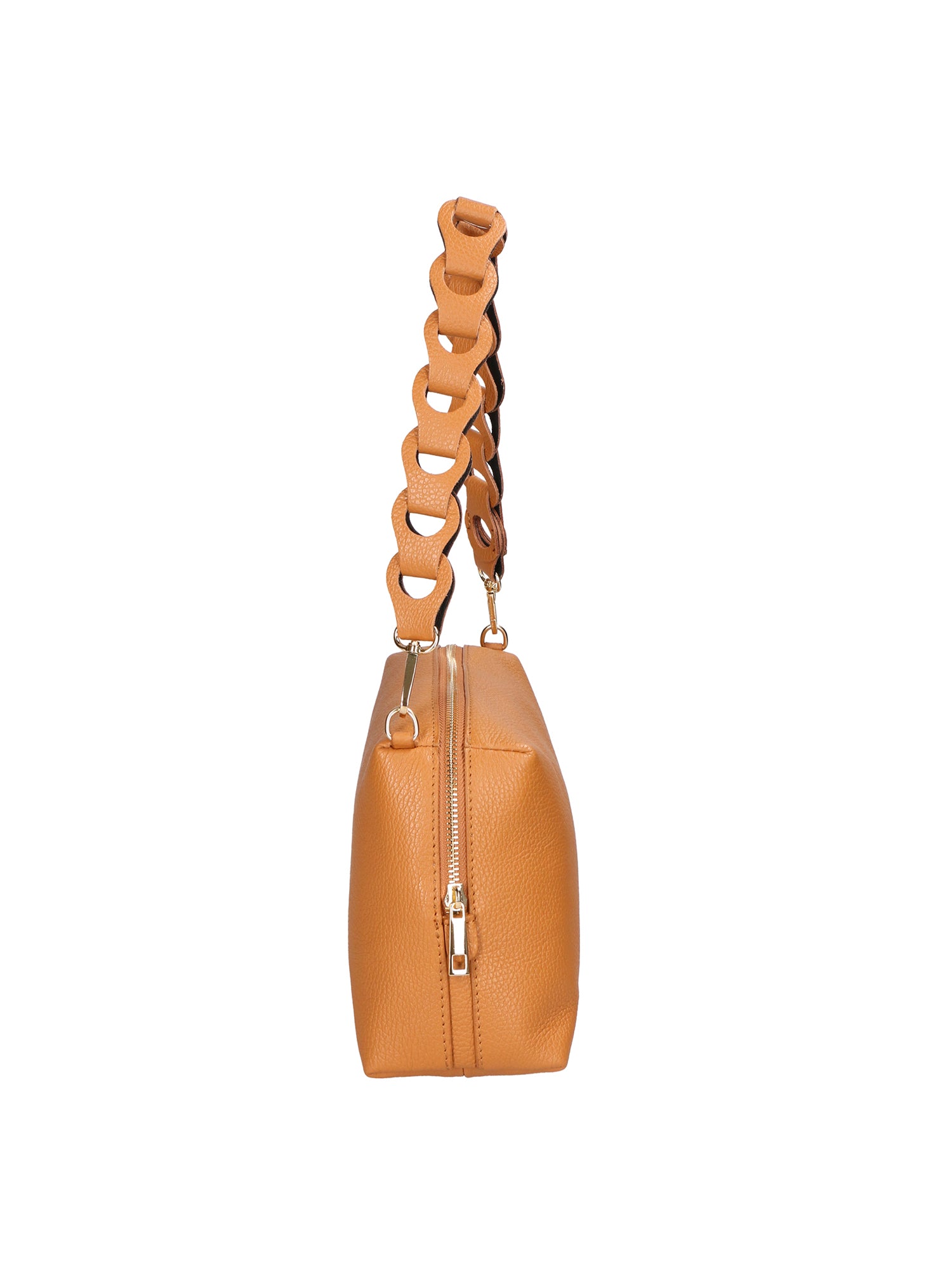 Livia Borsa a spalla da donna Vera pelle 06443-CUOIO COGNAC Gave Lux