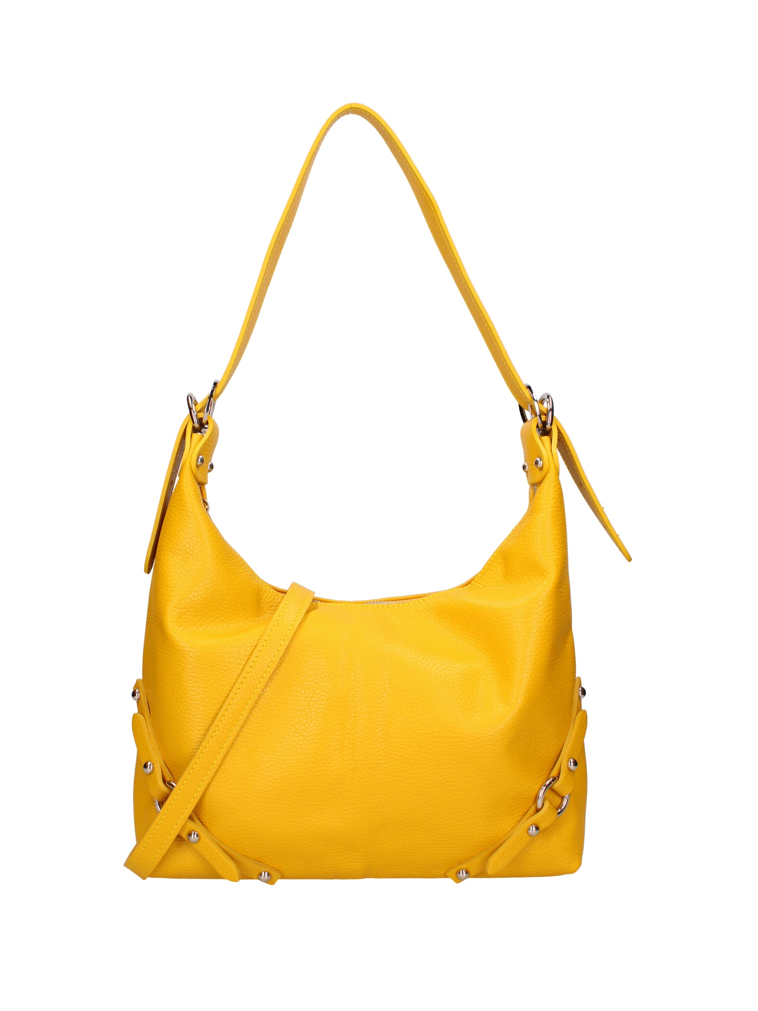 Fiorenza Lux Borsa a spalla da donna Vera pelle 07140-D04 GIALLO Viola Castellani