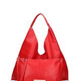 Borsa a mano da donna 100% vera pelle 07209-D58 ROSSO FUOCO Roberta Rossi