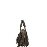 Erisia Borsa a spalla da donna Vera pelle 06091-049 VERDE MILITARE SCURO Gave Lux