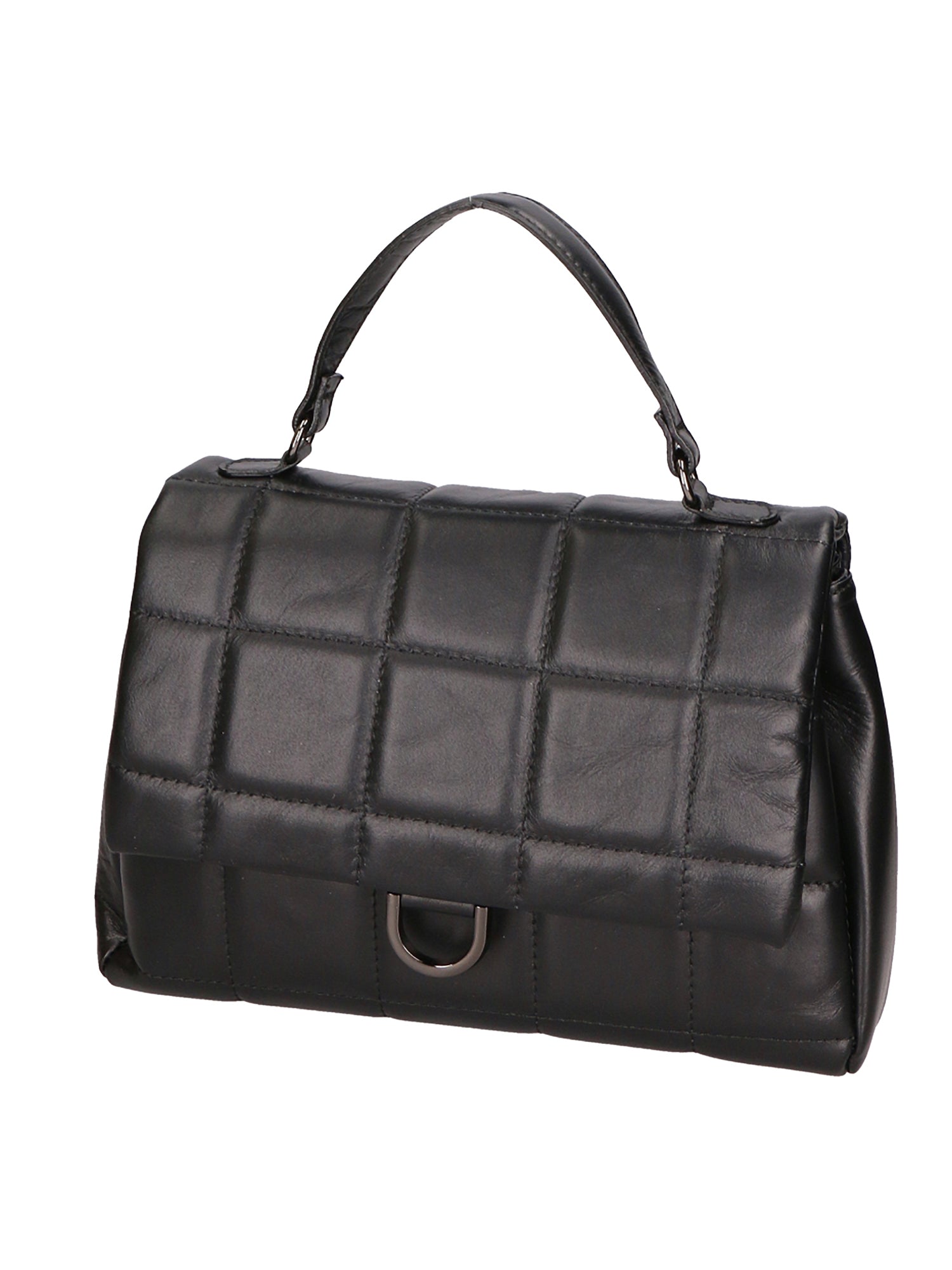 Viola Borsa a mano da donna Vera Pelle 06862-S28 NERO Gave Lux