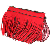 Oxsana Borsa a spalla da donna Neoprene 1311-ROSSO RED Gave Lux