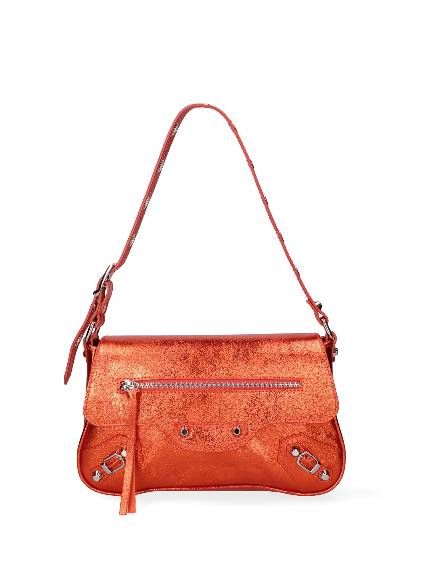 Borsa a spalla da donna Vera pelle 07234-L010 ARANCIO Roberta Rossi