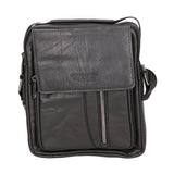 Borsa a tracolla uomo 100% pelle PU PCL3053-BLACK Northampton Polo Club