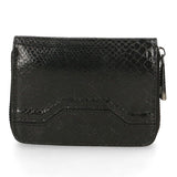 Nohemi Portafoglio donna vera pelle Zip 524072-NERO BLACK Gave Lux