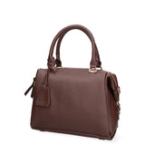 Borsa a mano da donna Ecopelle e Zip 631-1-CHOCOLATE Diana&co