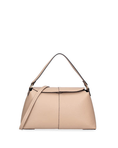 Borsa a spalla da donna Vera pelle 07154-D05 CAPPUCCINO Roberta Rossi