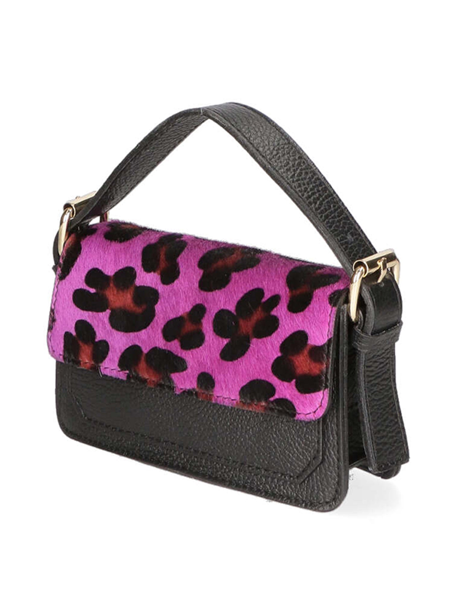Aleide Borsa a mano da donna Vera pelle 04858-LEO G FUXIA Gave Lux