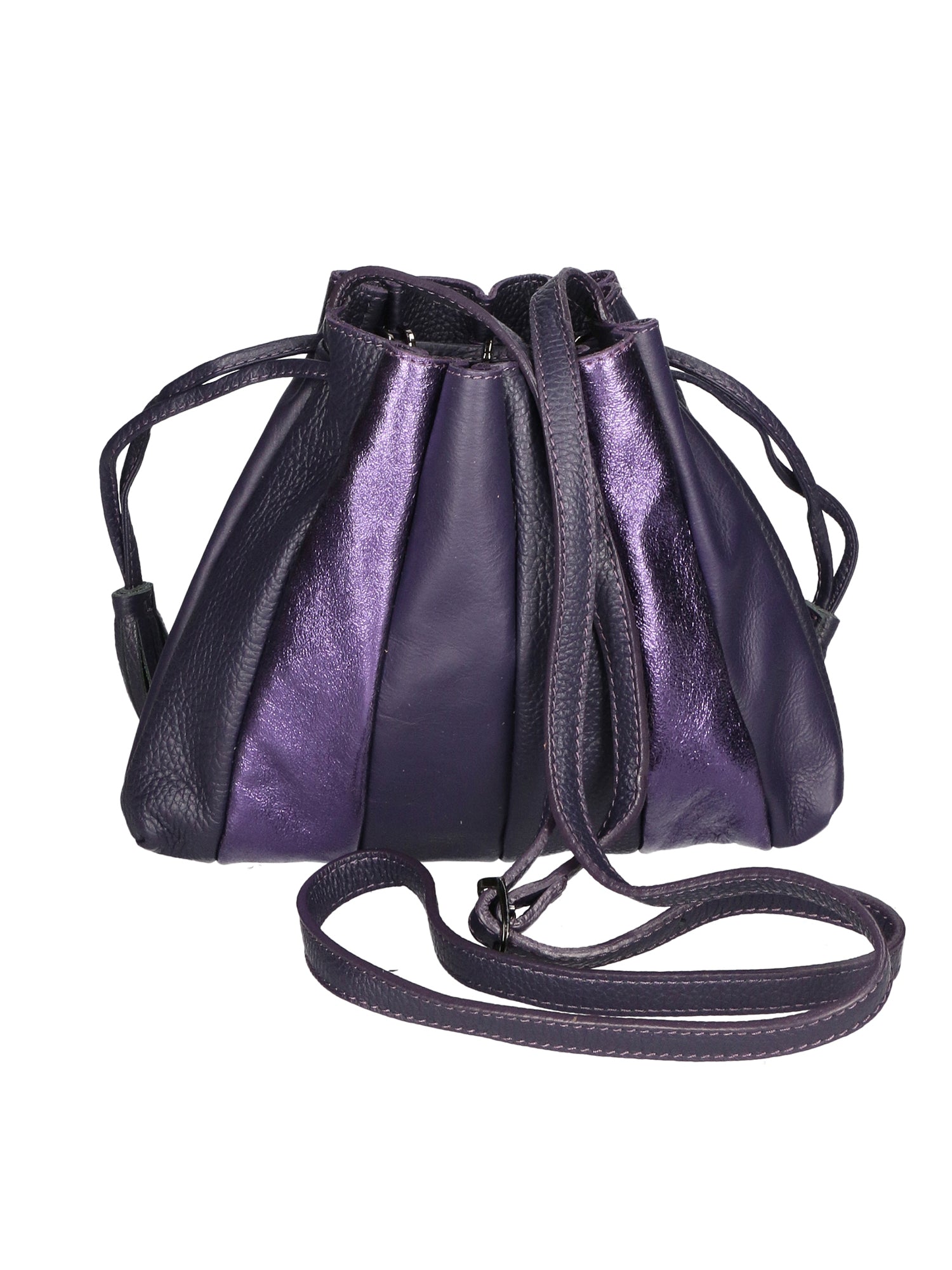 Elysia Borsa a spalla da donna Vera pelle 552043-VIOLA PURPLE Gave Lux