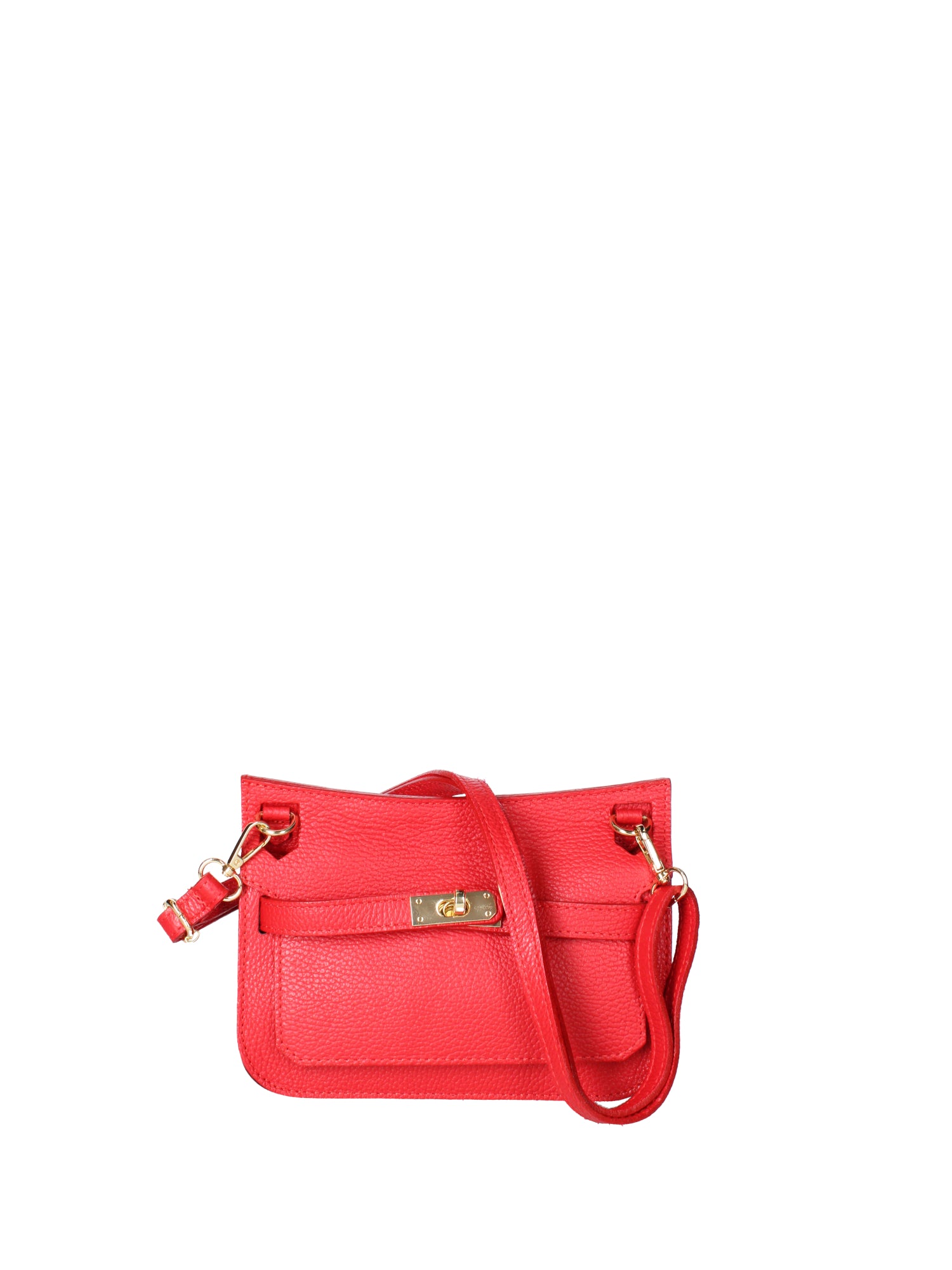 Katie Borsa a tracolla da donna 100% vera pelle 07145-D58 ROSSO FUOCO Viola Castellani