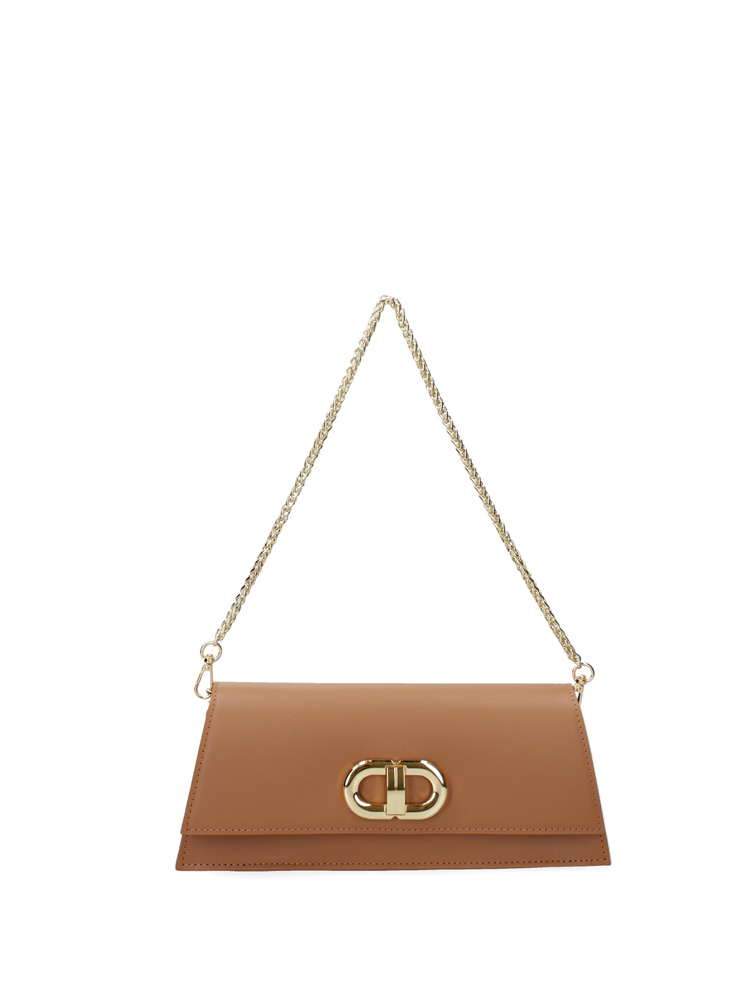 Borsa a spalla da donna Vera pelle 07313-L125 CAMEL Roberta Rossi