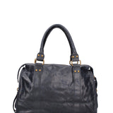 Elara Borsa a spalla da donna Vera pelle 06090-013 BLU NAVY Gave Lux