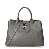 Ascoli Borsa a mano da donna Pelle stampata cocco 7718-D27 CENERE Gave Lux