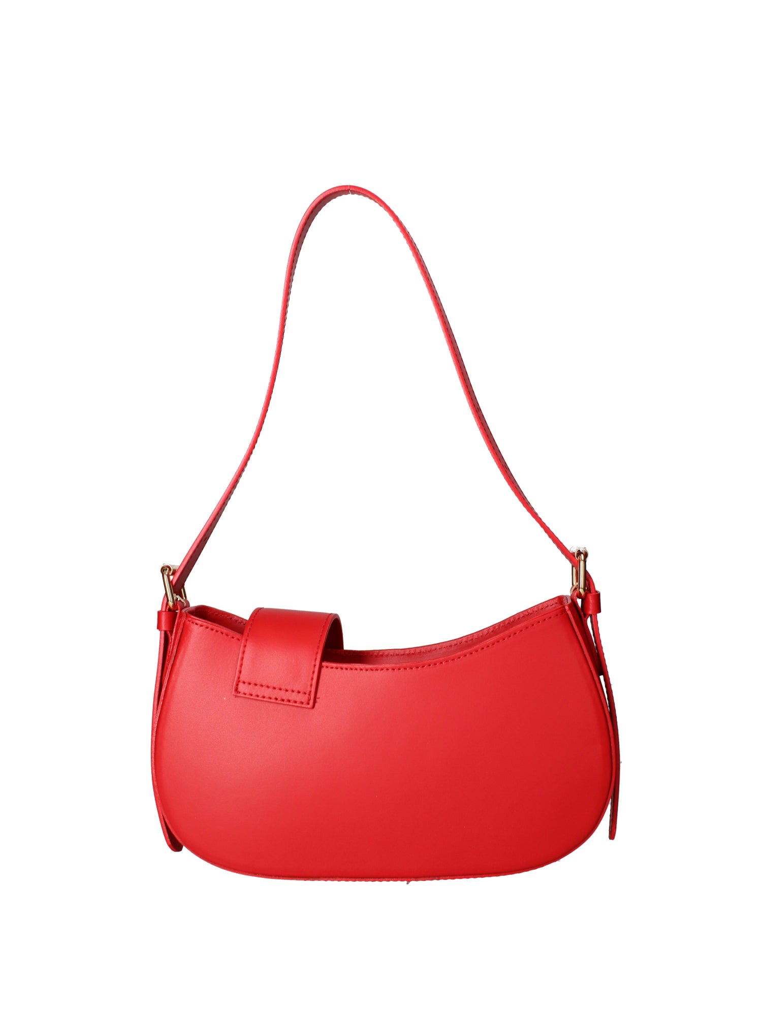 Borsa a spalla da donna 100% vera pelle 07213-L214 ROSSO Roberta Rossi