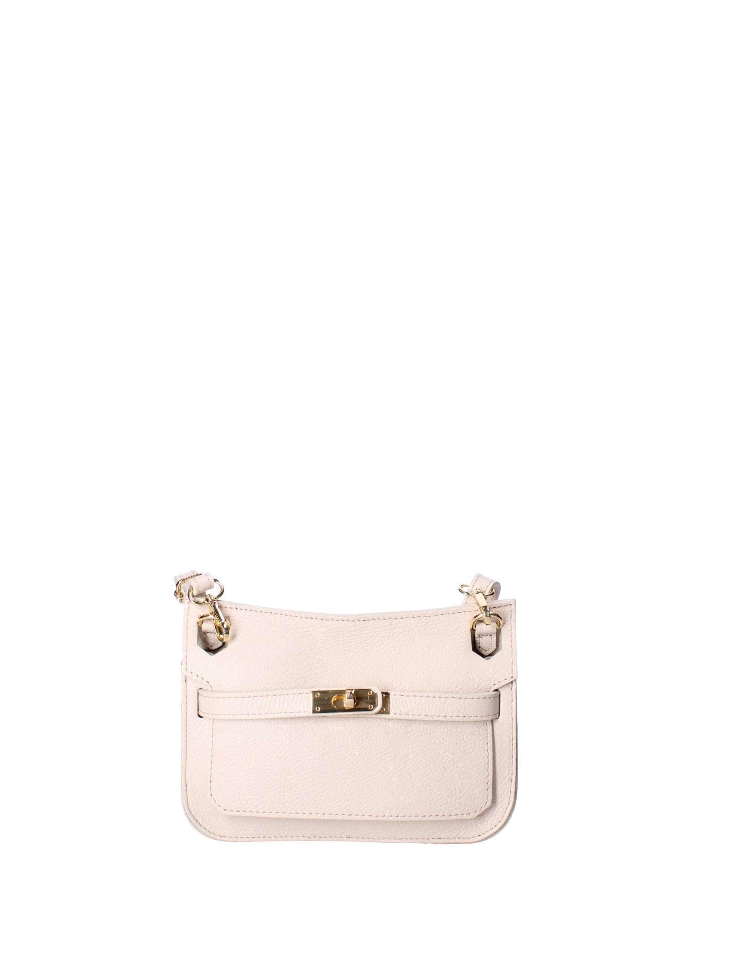 Katie Borsa a tracolla da donna 100% vera pelle 07145-D37 LATTE Viola Castellani