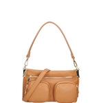 Borsa a spalla da donna Vera pelle 07147-D44 CUOIO Roberta Rossi