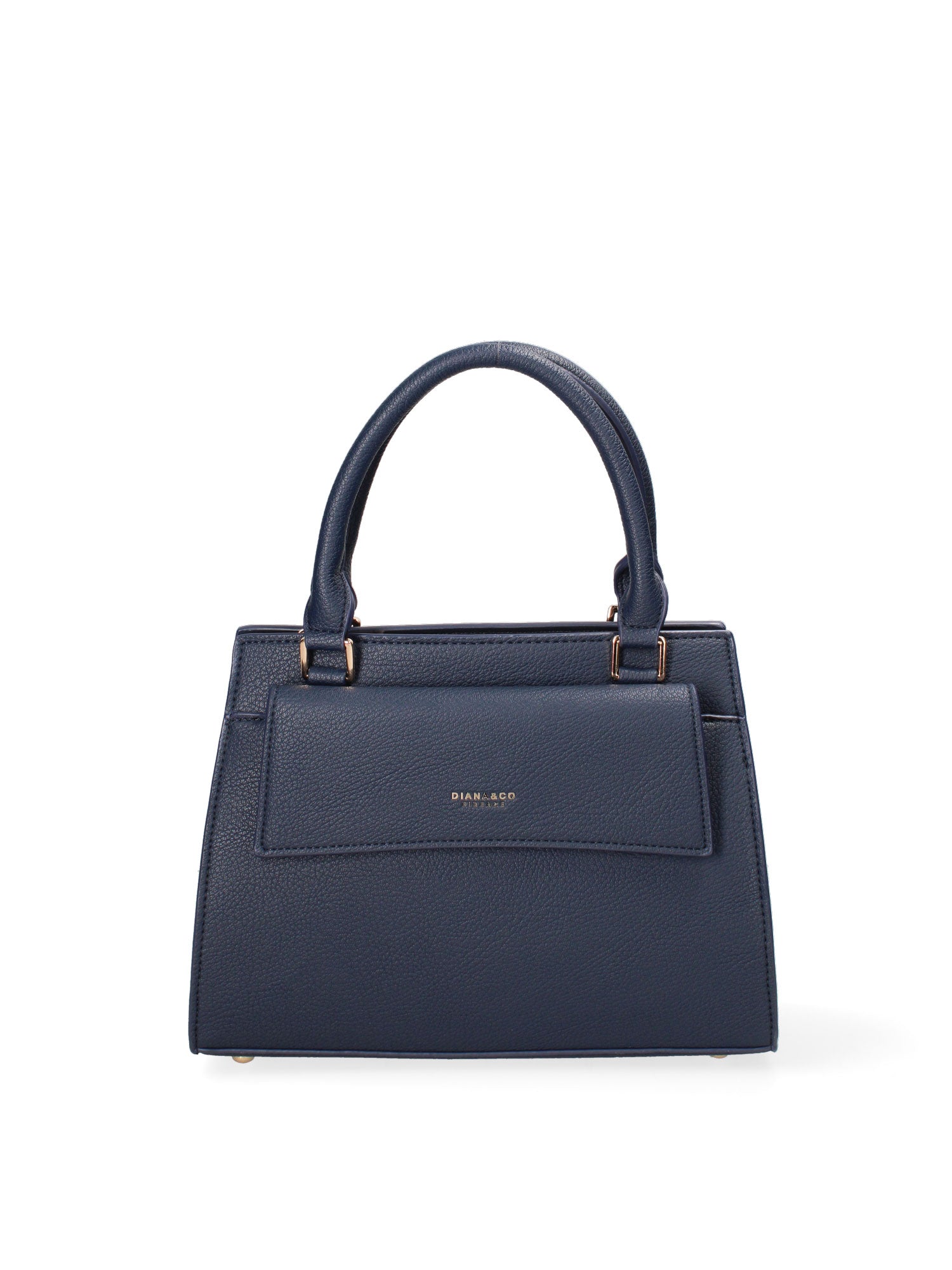 Borsa a mano da donna Ecopelle e Zip 614-2-NAVY BLUE Diana&co
